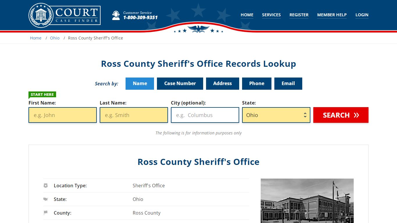 Ross County Sheriff's Office | Chillicothe, OH Public Records