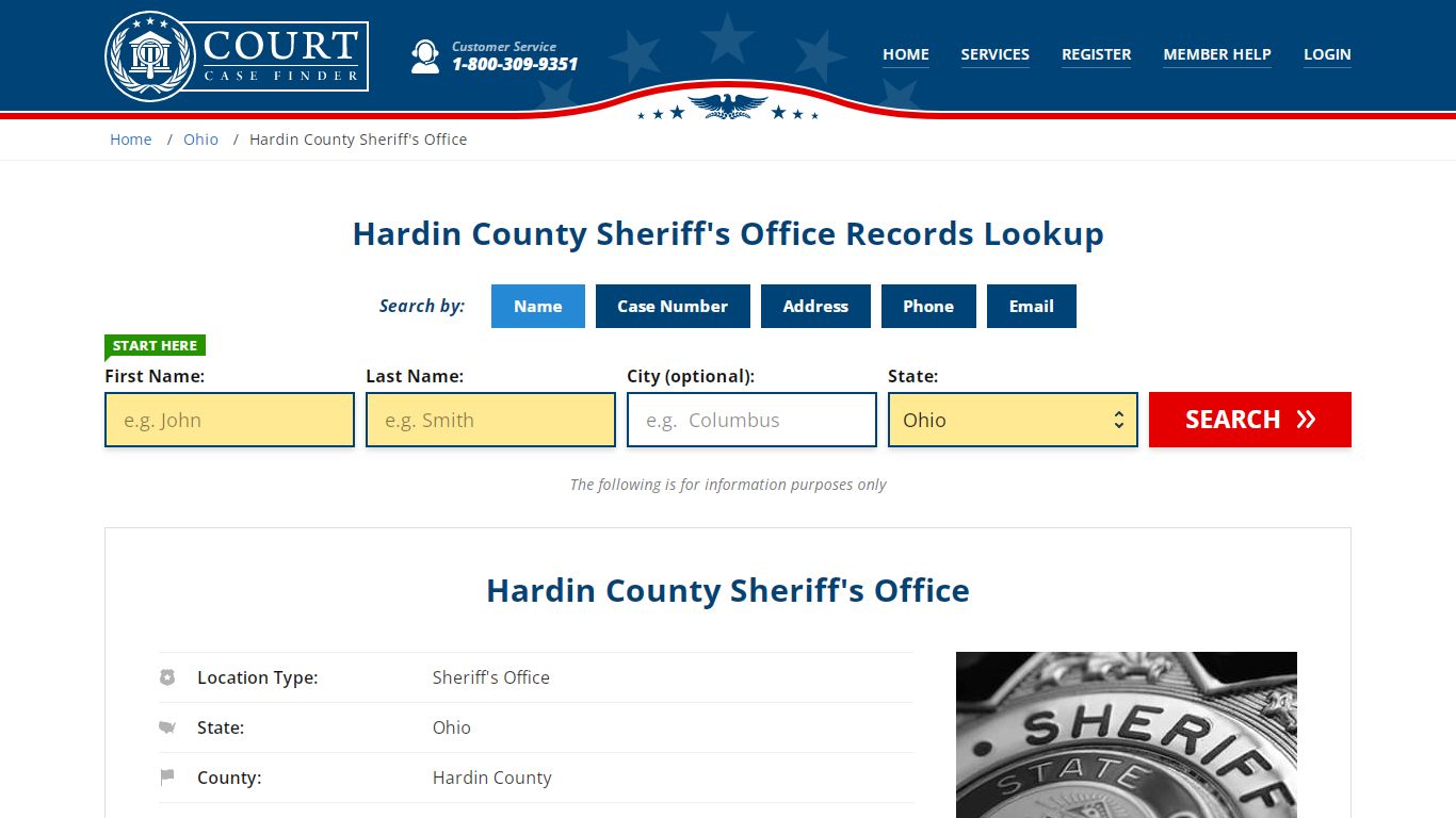 Hardin County Sheriff's Office | Kenton, OH Public Records